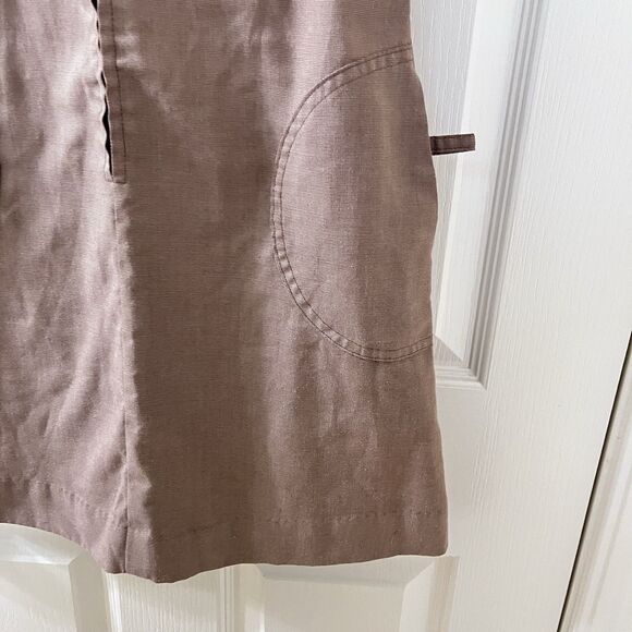 Vintage Girl Scouts Brownie Uniform Jumper Dress Front Zipper Girls Size 12 - Picture 9 of 14